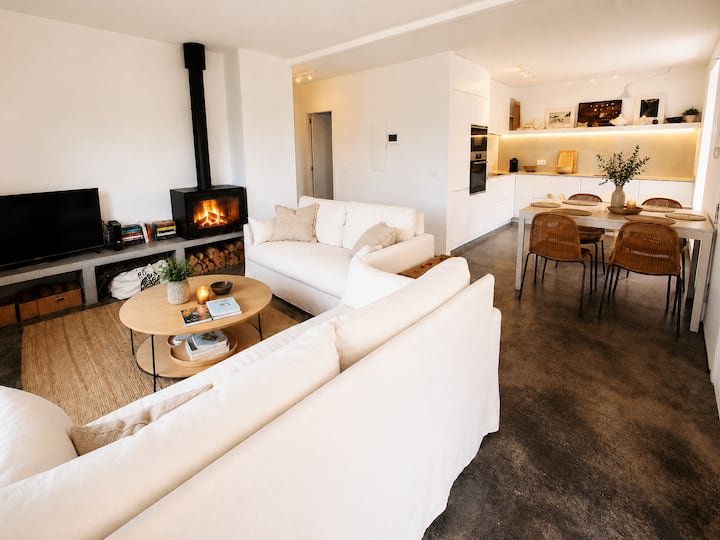 Casa Aldán | Piscina Barbacoa Chimenea Playa 900 M - Vigo