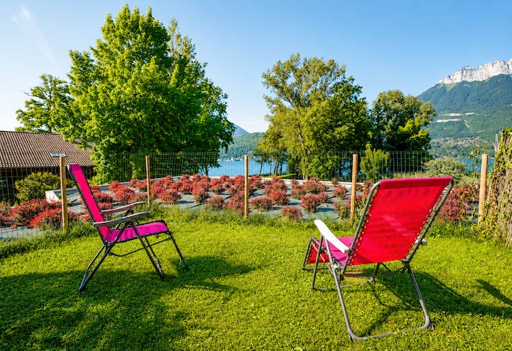Votre Plage Privée - Vue Sur Le Lac & Terrasse - Duingt