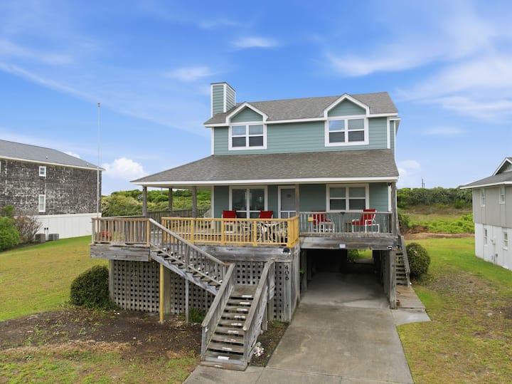 Leland's Beach House With Ocean View - Atlantic Beach, NC