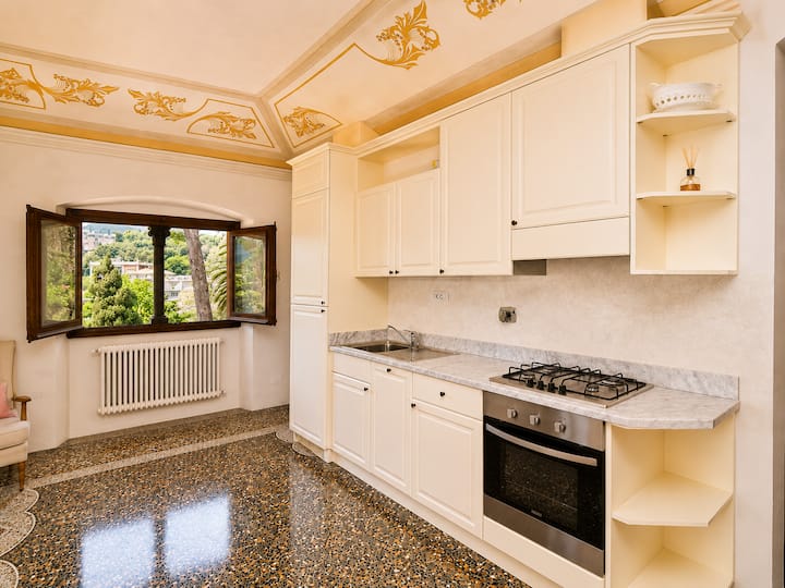 Xenia - 2 Rooms Apt At Villa Edoardo - Zoagli