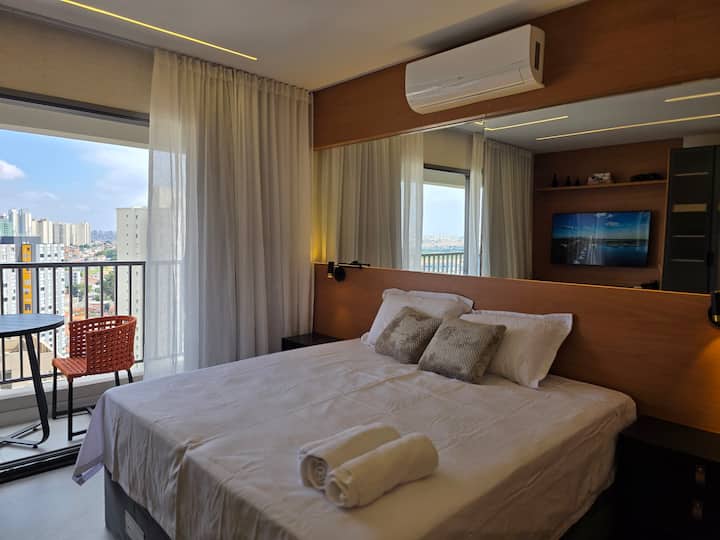 Studio 2405 Près De Laéroport Vue Incroyable - Guarulhos