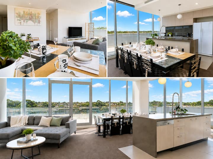 Modern 2br2ba Retreat| Free Parking& Gym - Box Hill