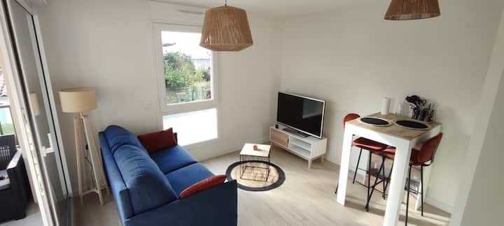 Studio Climatisé Avec Terrasse Et Parking Privé - Argelès-sur-Mer
