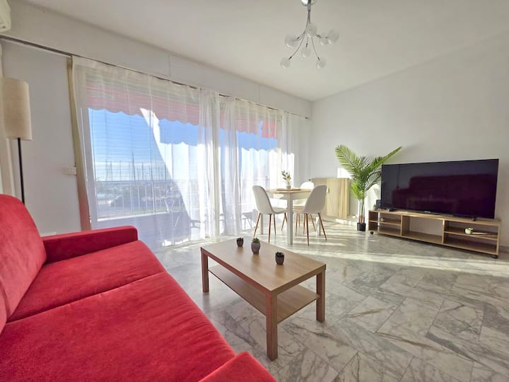 Studio Vue Mer Panoramique - Terrasse & Clim - マントン