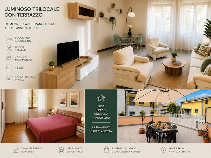 2-bedroom Apartment With Patio For Rent In Arese - Saronno