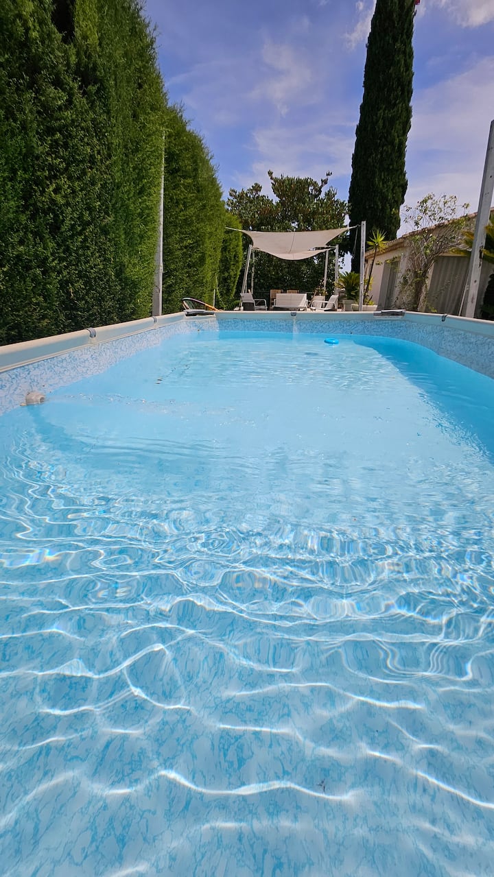 Villa Tout Confort 8 Personnes, Jardin Et Piscine - Peymeinade
