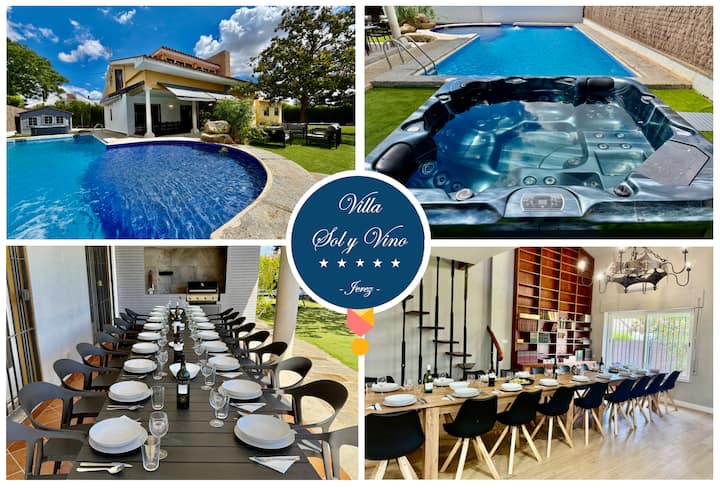 Villa Sol Y Vino · Pool & Spa · Luxury Jerez - Jerez de la Frontera
