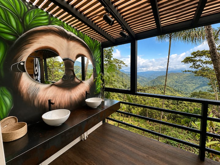 The Naked Jungle | Luxury A-frame W/ Mountain View - Colombia