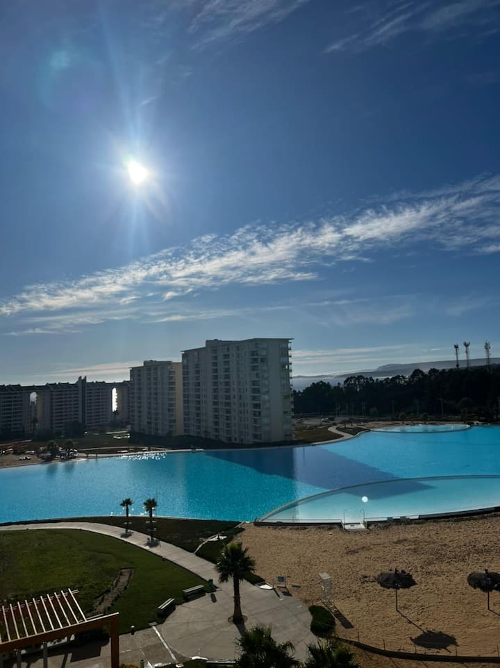 Departamento Condominio Laguna Bahía Algarrobo. - Algarrobo