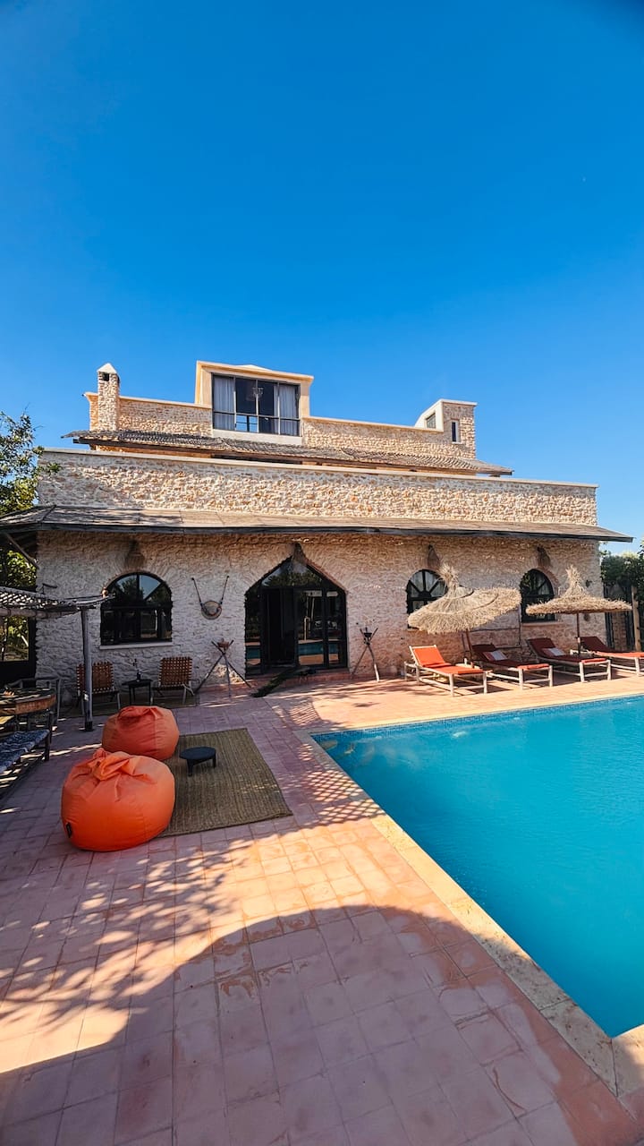 Maison Calme 14 Pers - Piscine Chauffée Essaouira - Essaouira