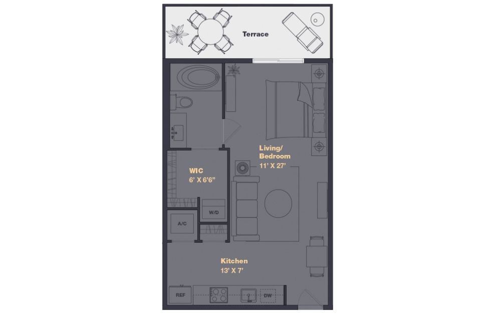 Downtown | Luxury Studio Apt. | Pool | Gym | Great