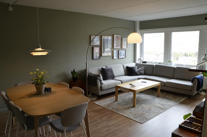 Fin Fire-roms Leilighet, Med Nydelig Utsikt - Bergen, Norway