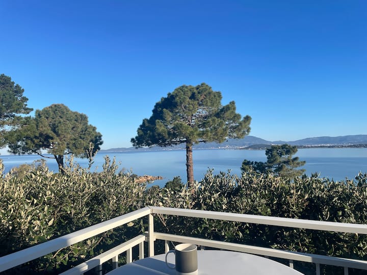 Vue Mer 180° Et Plage D'argent à Pied Calme Absolu - Coti-Chiavari