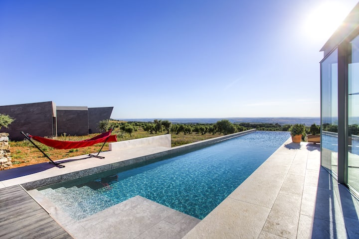 Villa Osorno With Fireplace And Infinity Pool - Algar