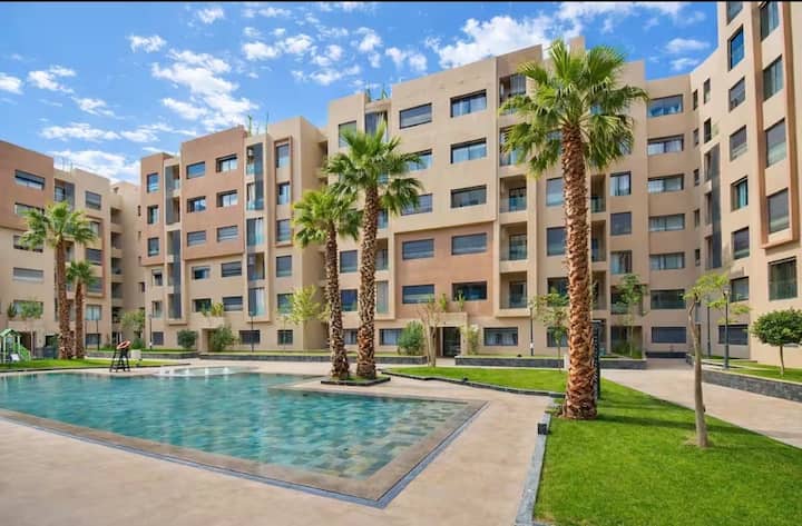 Guéliz•appart 2 Ch Luxueux•piscine&fitness - Marrakech