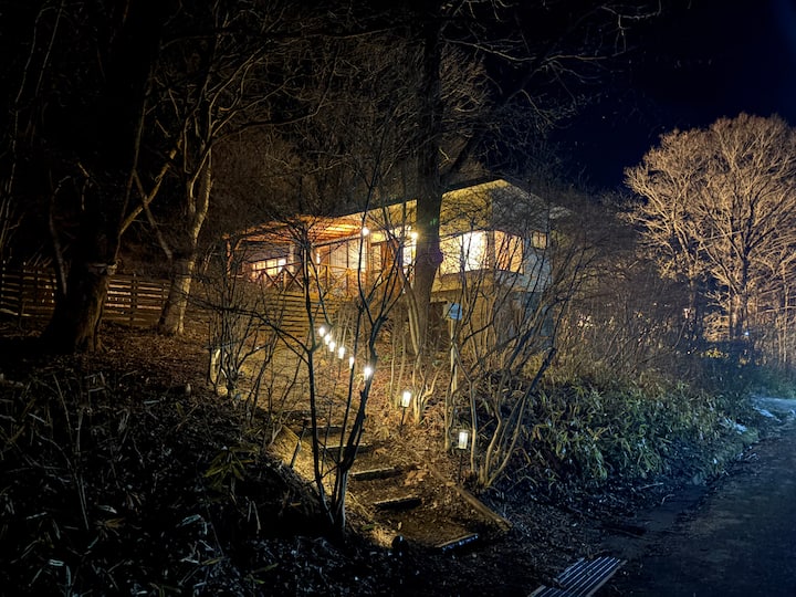 【リニューアルOpen】屋根付きbbq /100㎡ドッグラン/
 大画面Pg /軟水岩風呂 - 那須町