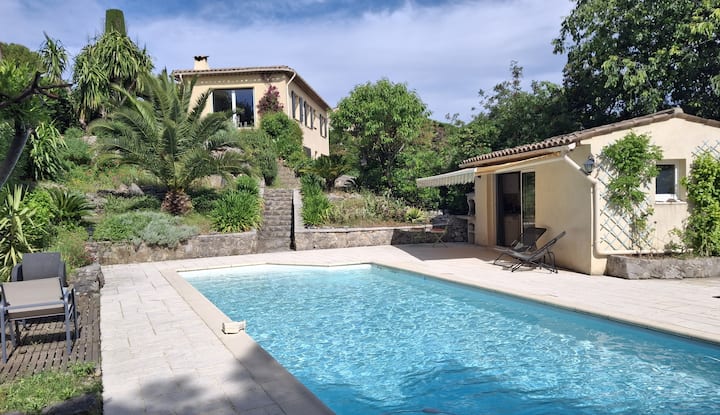Charmant Studio, Grande Piscine Privative Au Calme - Alpes-Maritimes