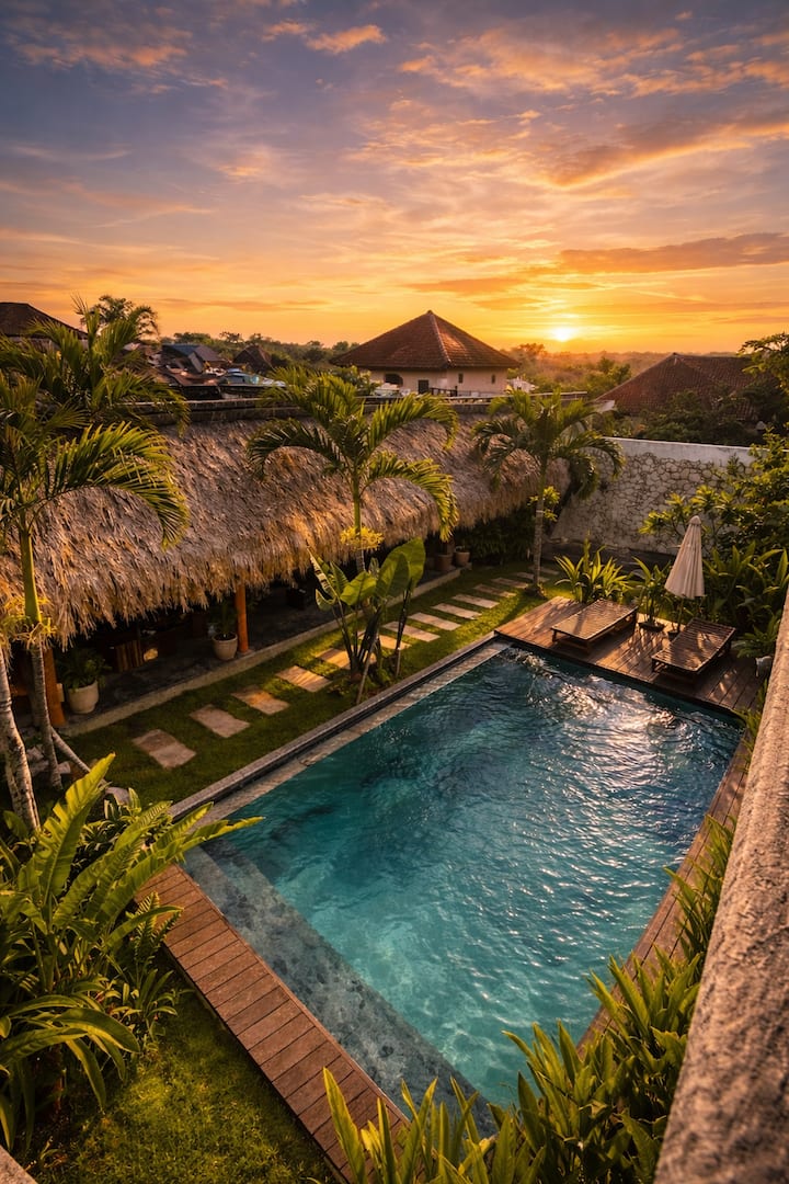 Brand New Boutique Room Canggu/ Big Balcony/pool - Bali