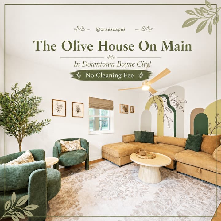 Walk To Downtown & Lake Charlevoix | Designer Home - Boyne City, MI