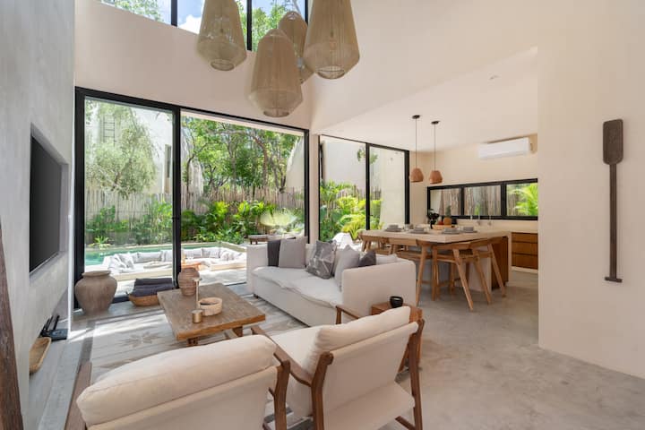 Casa Tori Luxury Villa •Pvt Pool • 3 King Beds Bbq - Tulum