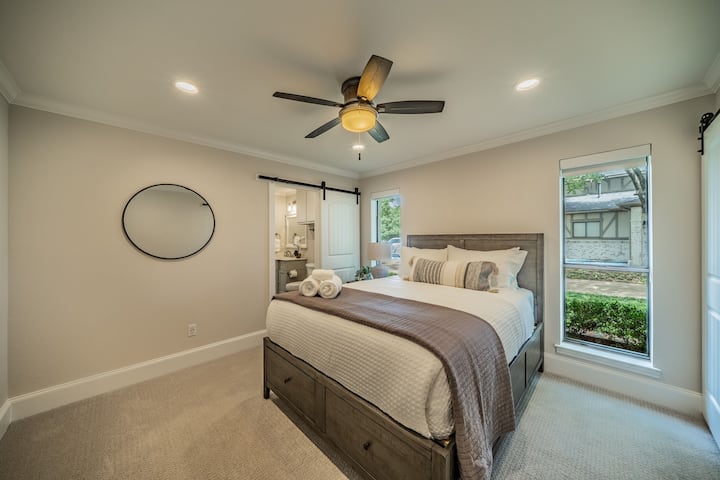 Modern Bedroom 4 with En-Suite, Storage Bed & Tranquil Garden View