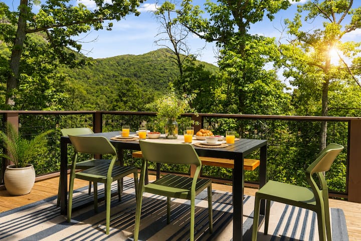 New! Asheville Views - Hot Tub - Game Room - Sauna - Asheville, NC