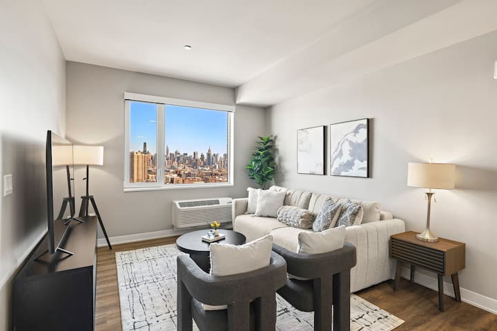 Seamless Living /H Igh-rise Luxe/ Nyc Skyline: 1br - Weehawken