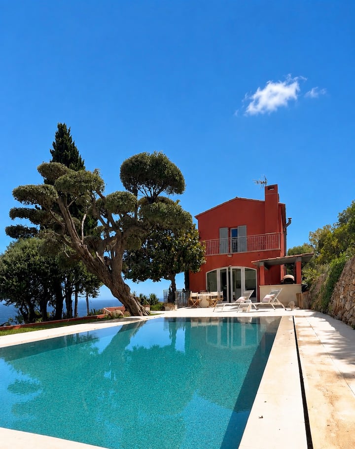 Cap Dail Villa Near Monaco, Pool, Garden, Seaview - Cap-d'Ail