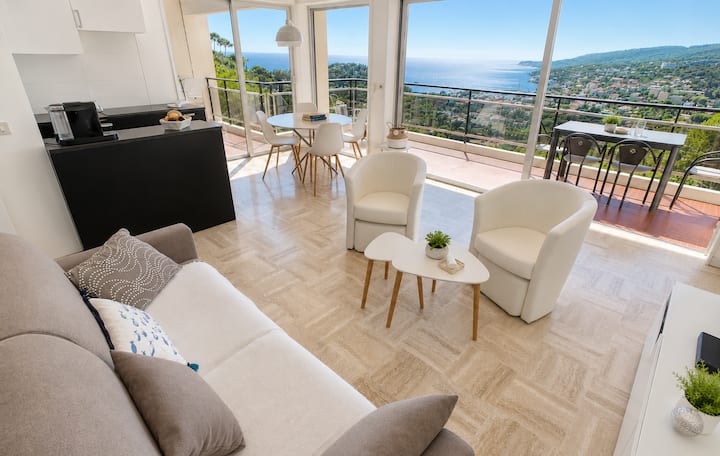 Galets Bleus – Vue Mer, Clim, Fibre, Piscine - Cassis