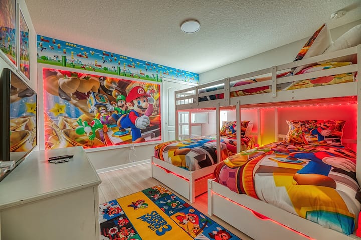 Krevat dykatësh Super Mario - Krevat dopio mbi 2 krevate tekë