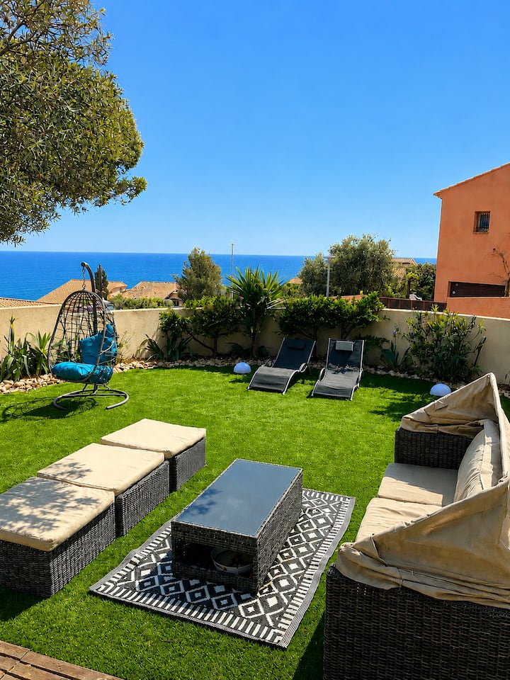 Bas De Villa Vue Mer Côte Bleue à 200 M De La Mer - Sausset-les-Pins