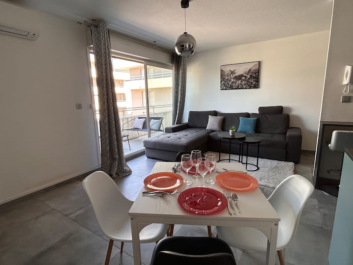 T3 Avec Balcon, Clim, Parking : Quai Port Neuf - Béziers