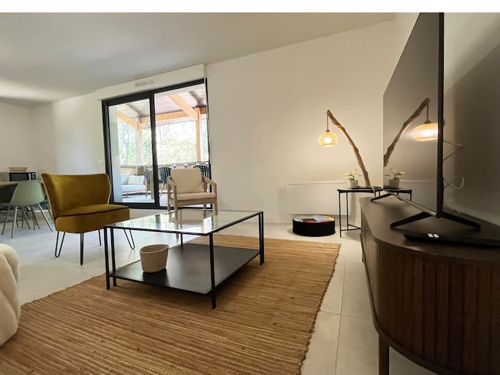 Appartement 2 Chambres, Terrasse, 50 M Du Lac - Carcans