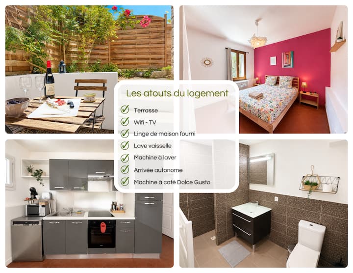 * Le Nid * Terrasse - Wifi - Entrée Autonome - Le Zénith Toulouse Métropole