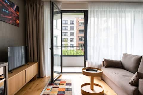 Top performing Airbnb: Apartment with Balcony & Parking | Nusle Brewery in Praha 4