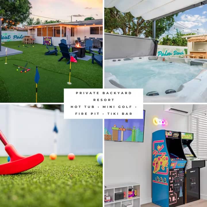 Hot Tub • Mini Golf • Arcade • 10 Min To Beach - West Palm Beach, FL