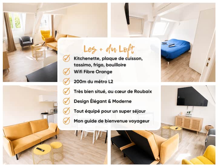 Loft Lumineux & Cosy Sous Les Toits - Roubaix