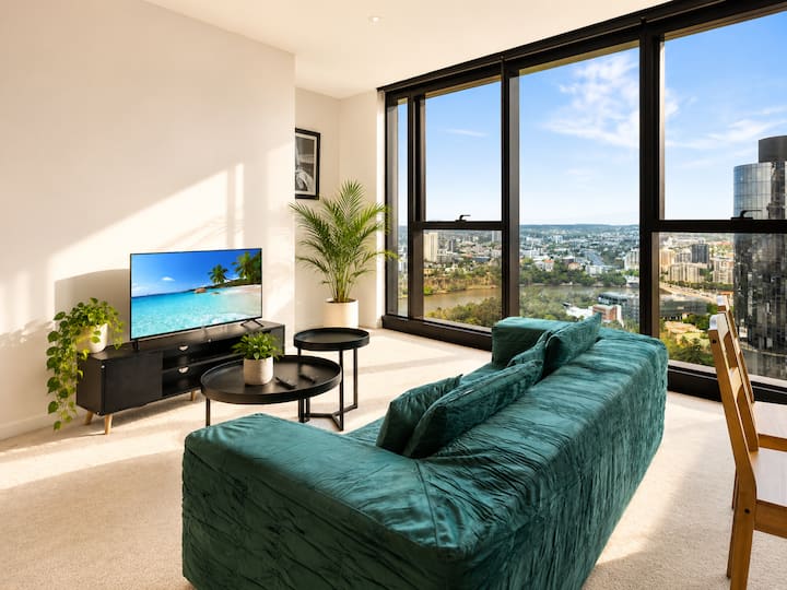 Cbd Luxury 2b W/ Parking & Sky View - Brisbane