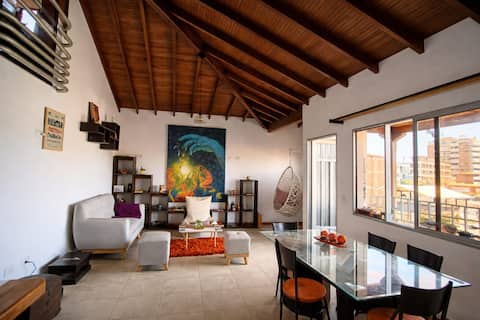 Top Airbnb: Artistic duplex with panoramic balcony in El Carmen De Viboral