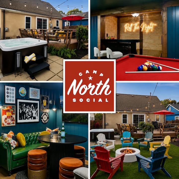 Camp North Social | Near Moa And Airport + Hot Tub - Saint Paul, MN