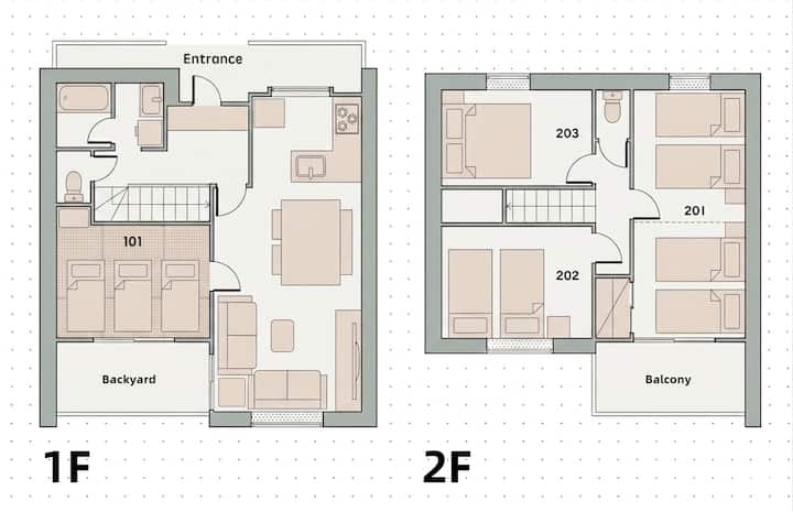 北新宿独栋住宅 / 步行8分钟至东中野站 / 最多11人 / 4ldk / 3间床铺卧室＋1间和室 - Shinjuku City