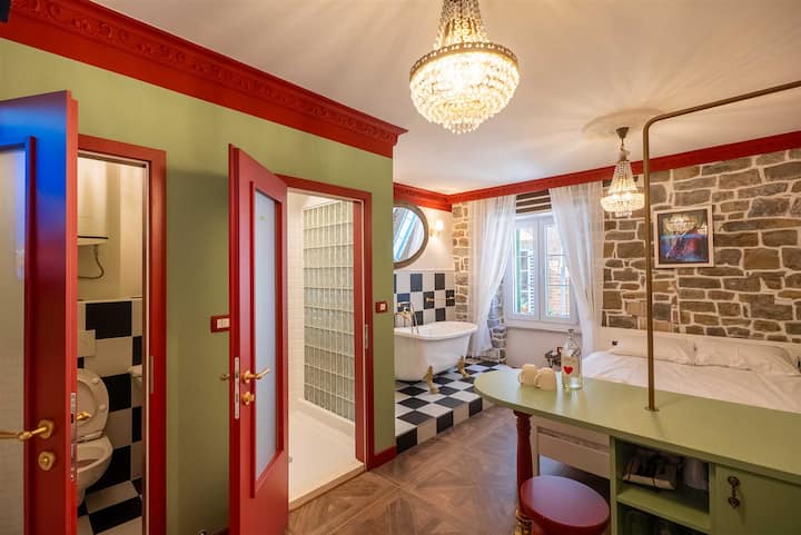 Casa Liberta - Deluxe Room With Bath Red Heart - Piran