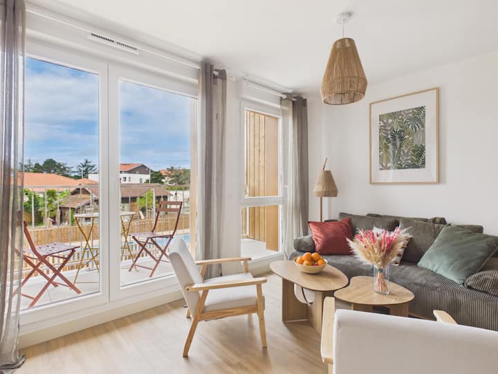 Le Snap - Appartement Pour 6 -Piscine Commune - Biscarrosse
