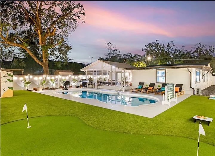 Tampa Retreat With Heated Pool & Mini Golf - Adventure Island, Tampa