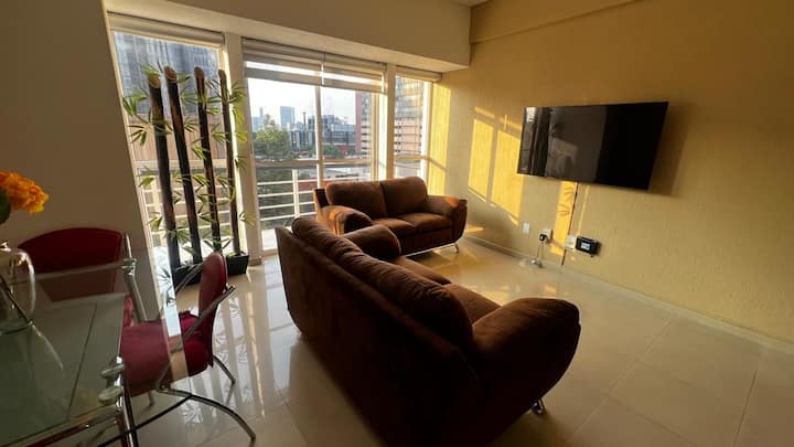 Departamento Con Balcón A Unos Minutos De Polanco - Mexico State
