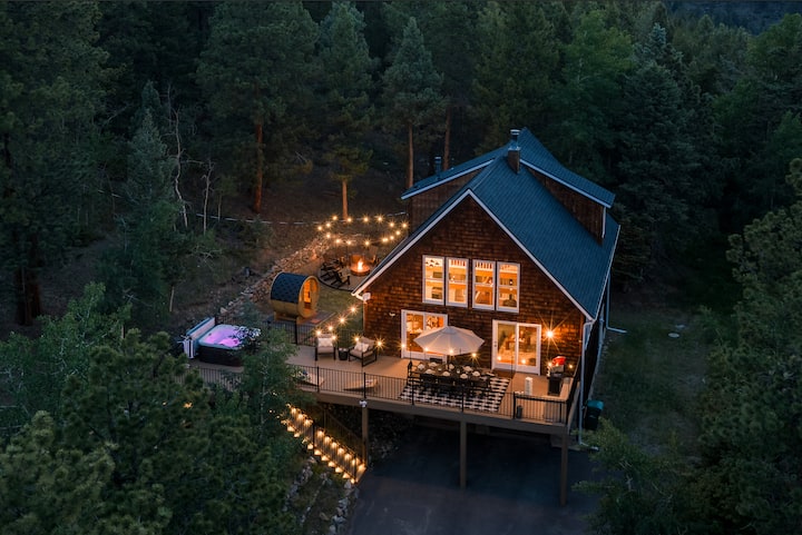 Luxe A-frame | Hot Tub, Sauna & Stargazing Net - Colorado