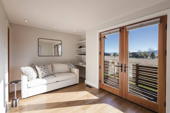 Office with sofa bed
