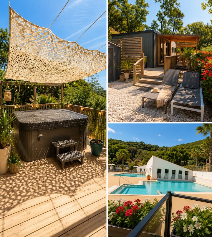 Mobilhome Climatisé Avec Jacuzzi Privé - La Garde-Freinet