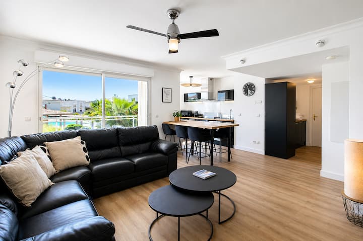 T3 Lumineux, Piscine, Terrasse & Proche Plage - Juan les Pins