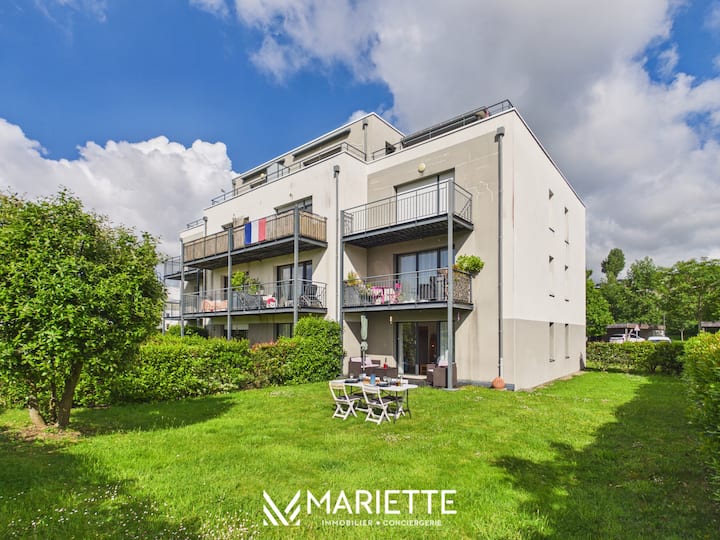 -Iruvai-t3 Avec Parking Et Jardin, Proche Plage - Concarneau
